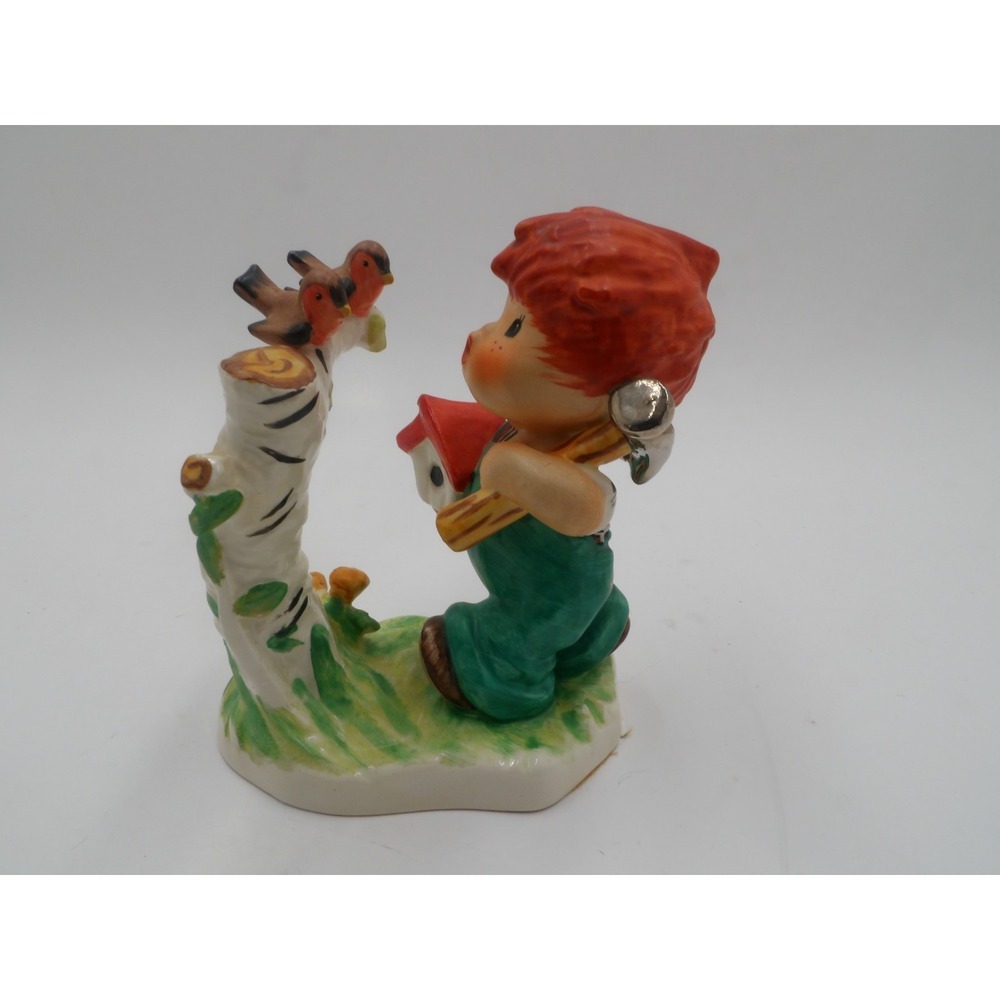 Goebel Charlotte Byj 10 SPRINGTIME Redhead Boy Building Birdhouse Lot A